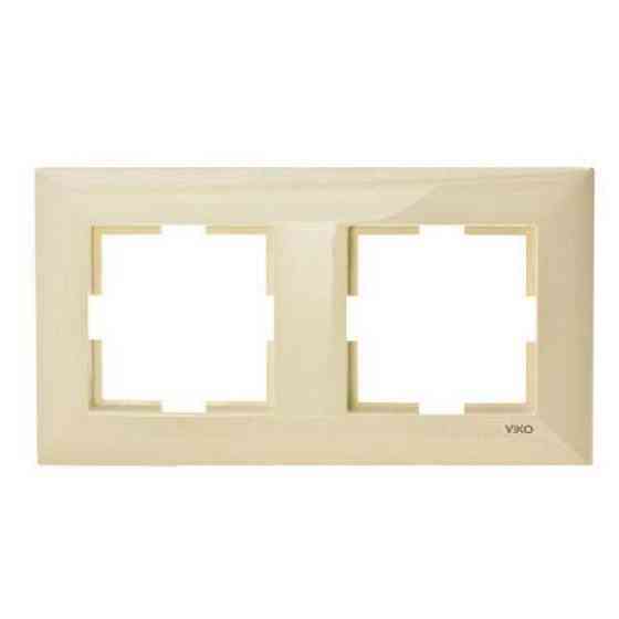 Рамка двойная, горизонтальная (кремовая) Anestech Винница