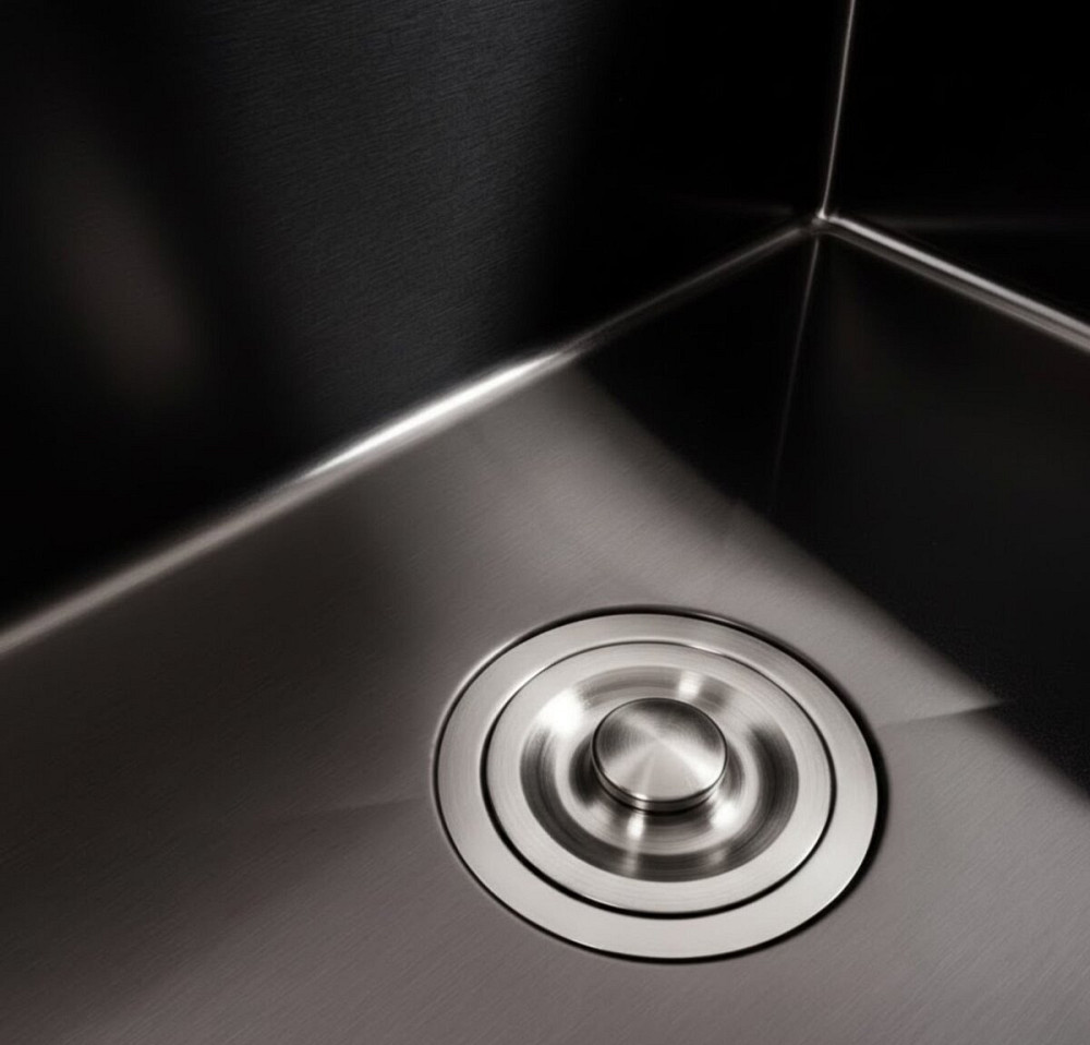 Кухонна мийка 58*43 PVD чорна VALESO Handmade (3,0/1,5) Коломыя - изображение 5