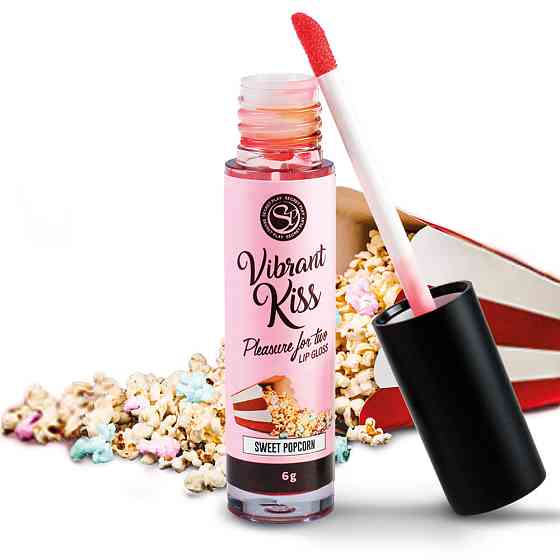 Рідкий вібратор LIP GLOSS VIBRANT KISS SWEET POPCORN Sex Aura Київ