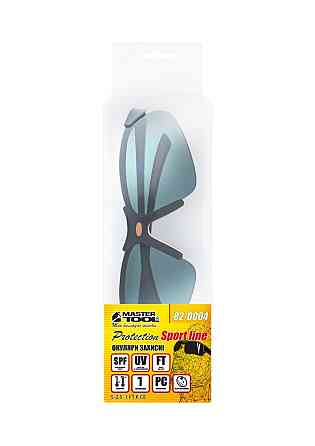 MASTERTOOL Окуляри відкриті MASTERTOOL SPORTLINE GREY захист від подряпин ANTI-SCRATCH м'який н Коломия