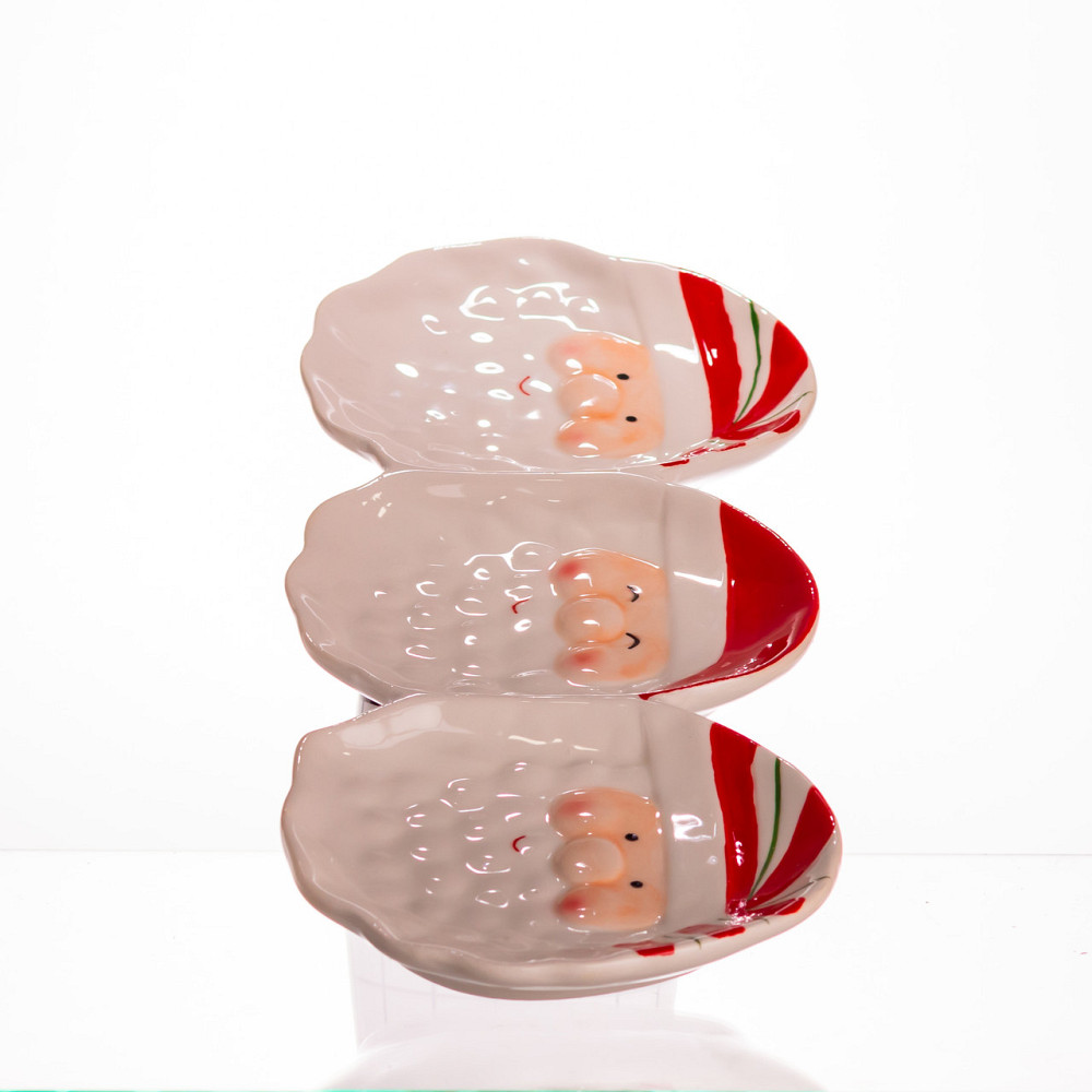 Блюдо сервірувальне новорічне для закусок Santa Claus 33.5×12.5 (см) з порцеляни CR-1-33 Коломия - фото 3