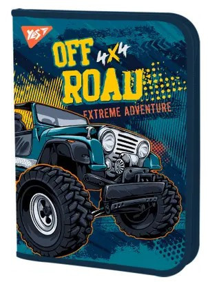 Папка для праці на блискавці "Yes" пласт 491803 FC "Of Road", шт Київ - фото 1