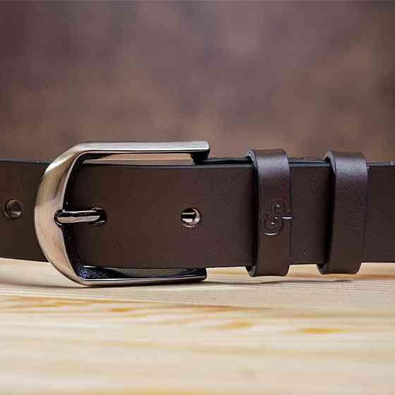 Ремінь чоловічий GRANDE PELLE 00245 під штани Коричневий Київ