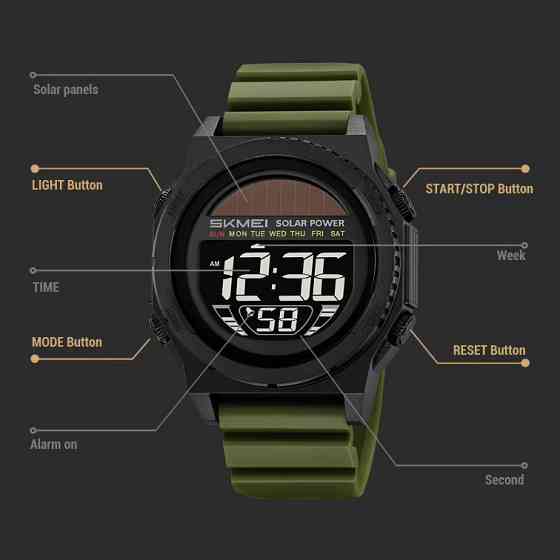 Годинники рибалки мисливця, Армійські годинники топ для кемпінгу з водозахистом XY-69 Івано-Франківськ