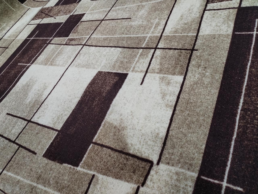 Килимова доріжка, низька ціна, повсть, колір: Кофе Кам'янське - фото 4