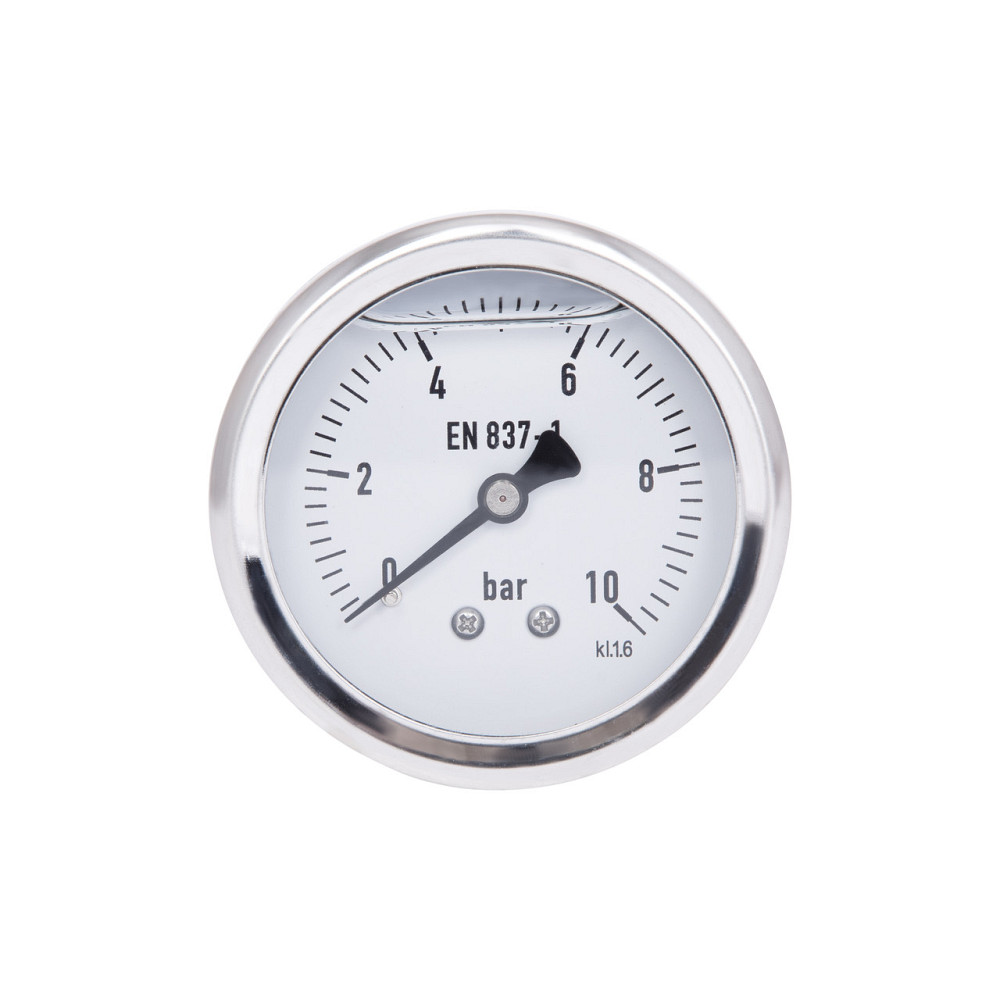 Манометр гліцериновий Thermo Alliance Forte d63 мм, 1/4"Н із заднім під'єднанням (латунь) 0–10 барів TAF171G10B Київ - фото 1