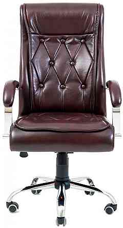 Офісне Крісло Керівника Richman Telavi Madras Bordo Хром М2 AnyFix Бордовий Київ