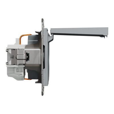 Розетка Schneider Electric ASFORA з кришкою, сталь (EPH3100162) Вінниця - фото 3