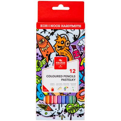 Карандаши цветные Koh-i-Noor Teenage 12 цветов (3552) Винница - изображение 1