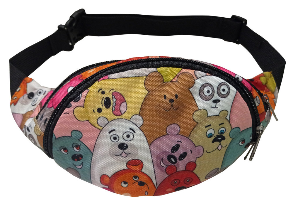 Сумка-бананка Tiger Rio Print+ Ведмедики кумедні S219420 Київ - фото 1