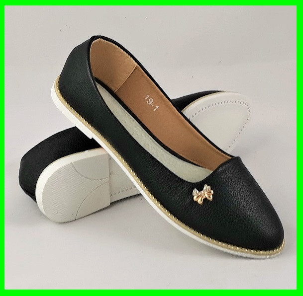 .Жіночі Балетки Чорні Мокасини Туфлі (розміри: 36) - 19 Дніпро - фото 7