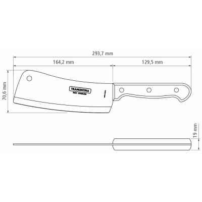 Кухонный нож Tramontina Polywood 15 см Червоне Дерево (21134/176) Винница