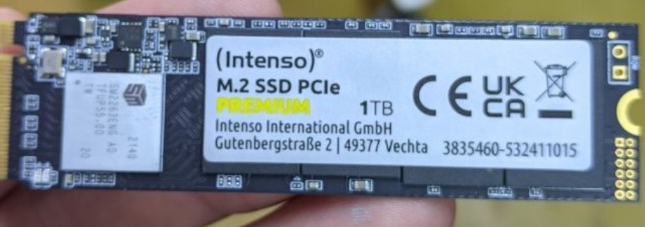 Накопичувач Intenso SSD nvme 1TB. Київ - фото 3
