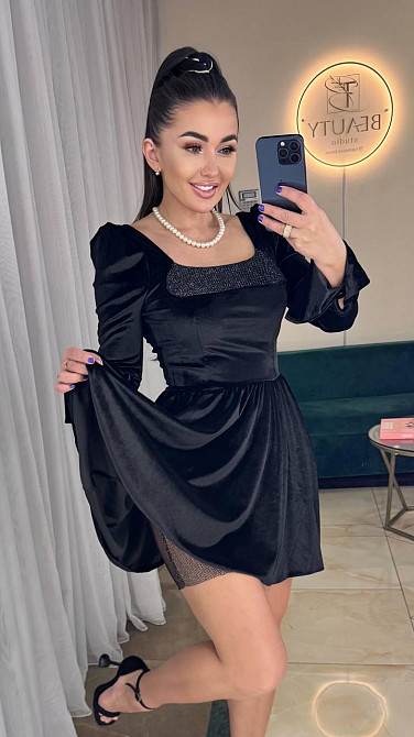 Женское праздничное элегантное корсетное платье из королевского бархата Одесса - изображение 1