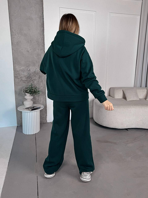 Жіночий теплий костюм з широкими штанами Одеса - фото 5