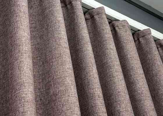 Шторна тканина льон фактурний легкий, колекція “ALORA-TON” колір пудровий 1878ш Київ