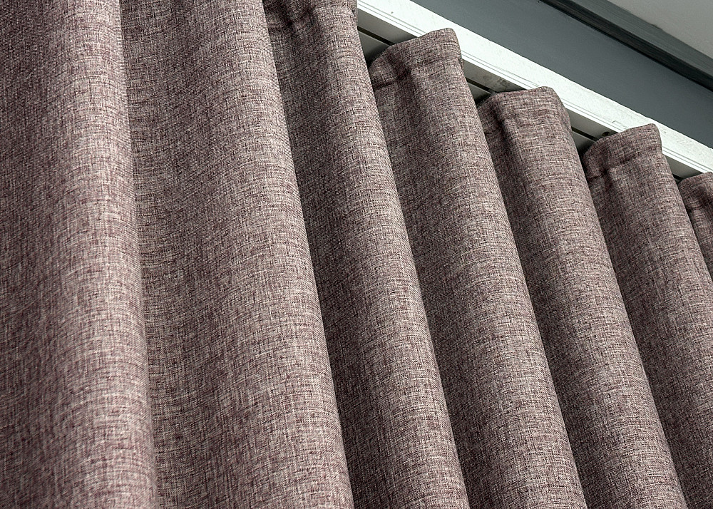 Шторна тканина льон фактурний легкий, колекція “ALORA-TON” колір пудровий 1878ш Київ - фото 5