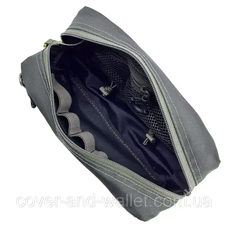 Тактическая сумка бананка небольшого размера оливкового цвета с велкро PS 8247071-Х3М Киев - изображение 5
