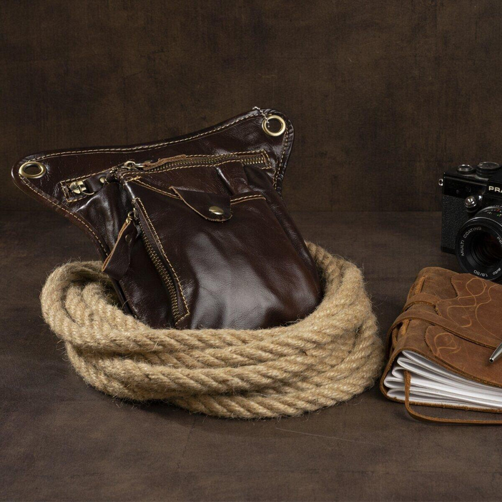 Сумка на пояс Vintage 14939 Коричневая Киев - изображение 5