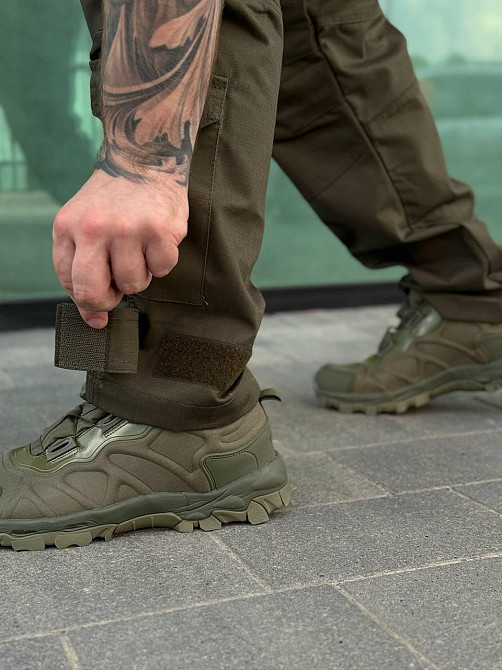 Чоловічі військові штани олива літні ріп-стоп, тактичні польові штани ЗСУ для армії і штурму Львів - фото 10