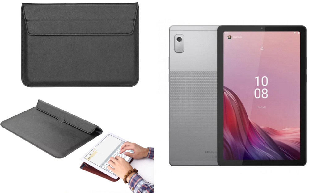 Чохол-конверт VitoCase для Lenovo Tab M9 TB-310FU, з функцією підставки для планшета Чорний Київ - фото 1