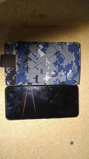 Підсумок під телефон, чохол для телефону тактичний, 6,5 синій піксель морська безпека Одеса - фото 2