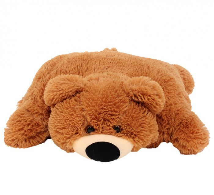 Подушка игрушка Алина мишка 55 см коричневая Киев - изображение 3