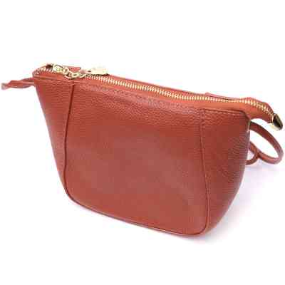 Сумка Vintage Жіноча через плече з натуральної шкіри Коричнева (22300) Вінниця