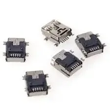 Гнездо mini USB 5pin монтажное, SMT тип Полтава