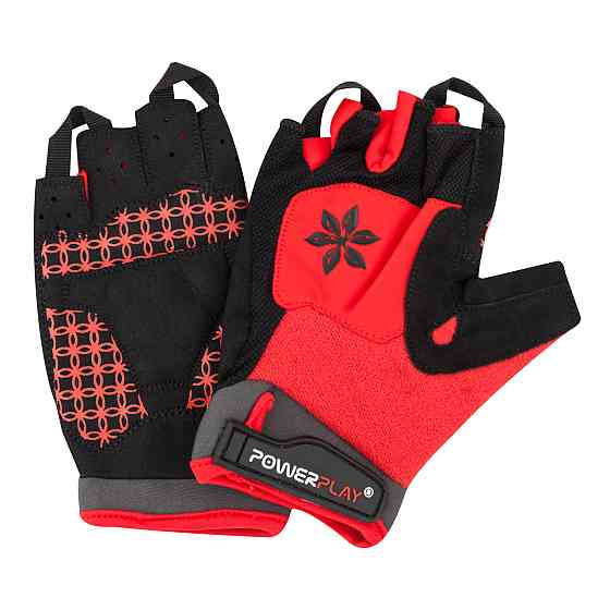 Велорукавички жіночі PowerPlay 5284 A Червоні XS Луцк