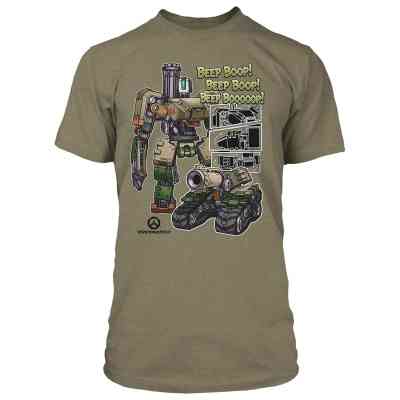 Футболка Jinx Overwatch - Roll Out Premium Tee Olive Heather, L (JINX-8157 OLL) Винница