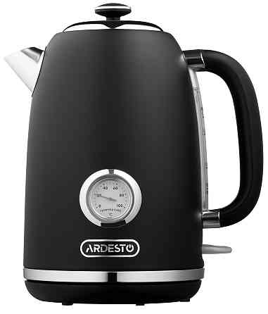 Електрочайник ARDESTO Vintage Dream 1.8л, Strix, метал, чорний матовий Киев