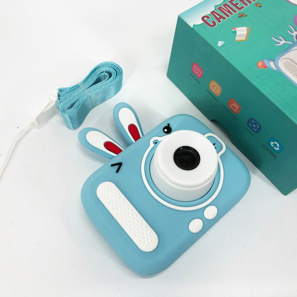 Детский цифровой фотоаппарат X900 Rabbit. Цвет: голубой KQ-39 Львов - изображение 2