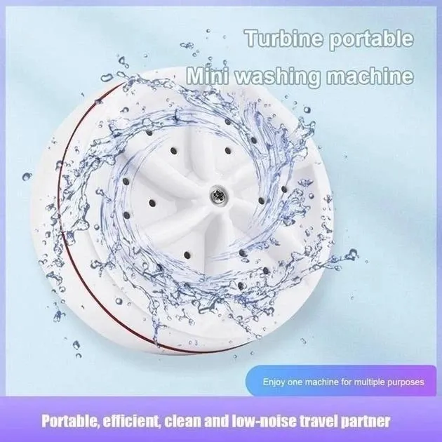 Ультразвуковая портативная мини стиральная машинка Turbine Wash, от USB и повербанка Одесса - изображение 6