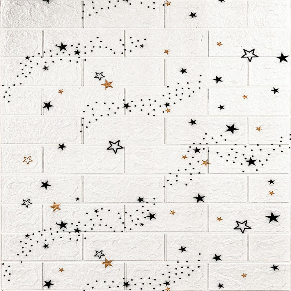 Декоративная 3D панель самоклейка 700x770x3мм Звёзды (кирпич) (021-3) SW-00000693 Киев - изображение 1