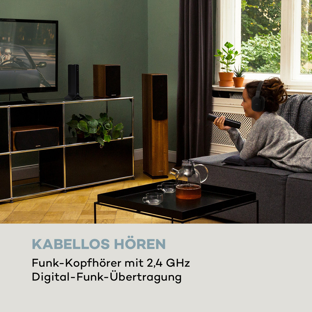 Беспроводные наушники Silencium 20m 2.4GHz TV/HiFi/CD/MP3 аккумулятор черный (Германия, читать описание) Ровно - изображение 2