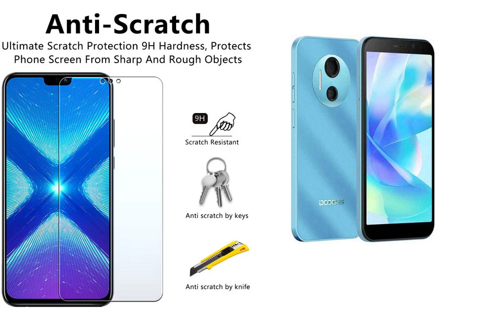 Захисне скло NeoGlass для Doogee X97, X97 Pro – надпрозоре та стійке Київ - фото 1