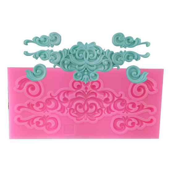 Молд силиконовый Абстракция 132 на 64 мм розовый Киев