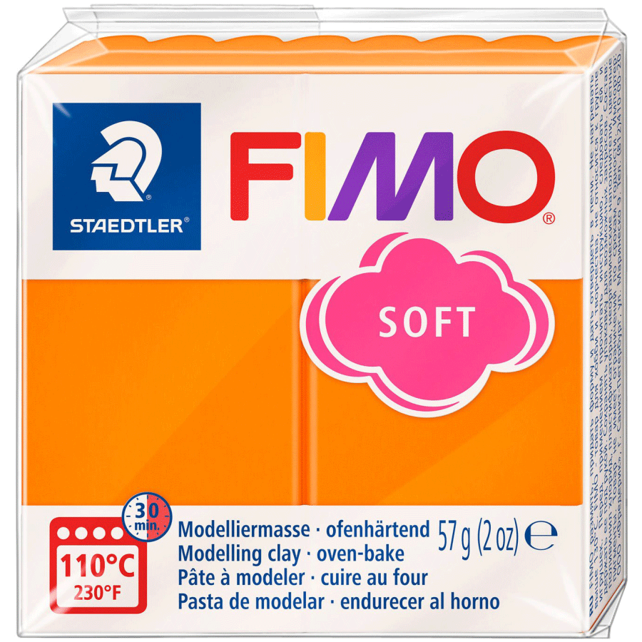 Пластика для бижутерии Soft Оранжевая 57г Fimo Киев - изображение 1