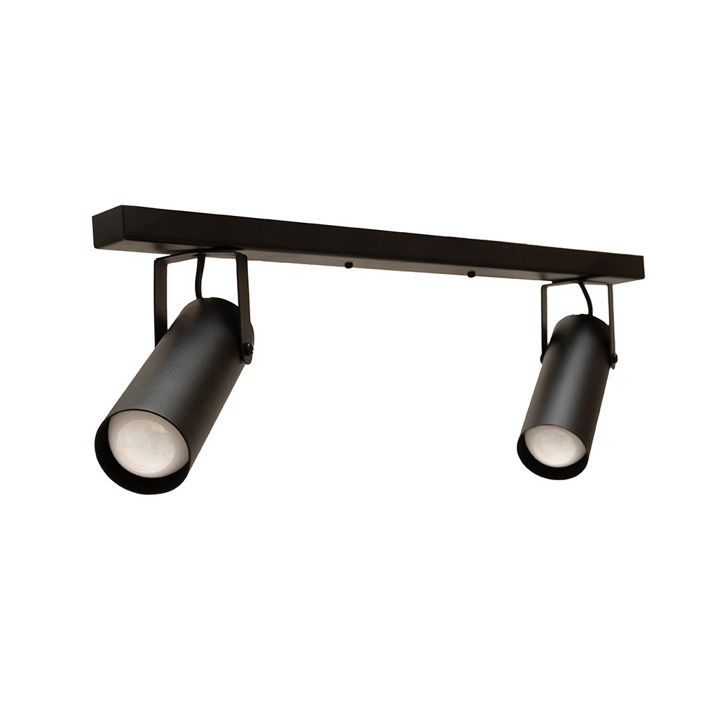 Светильник потолочный спот поворотный MSK Electric Focus под две лампы Е27 черный  NL 14050-2 BK Одесса - изображение 3