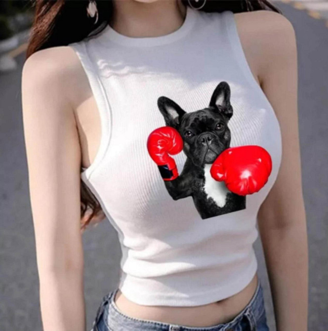 Термонаклейка для футболки Бульдог боксер Киев - изображение 2