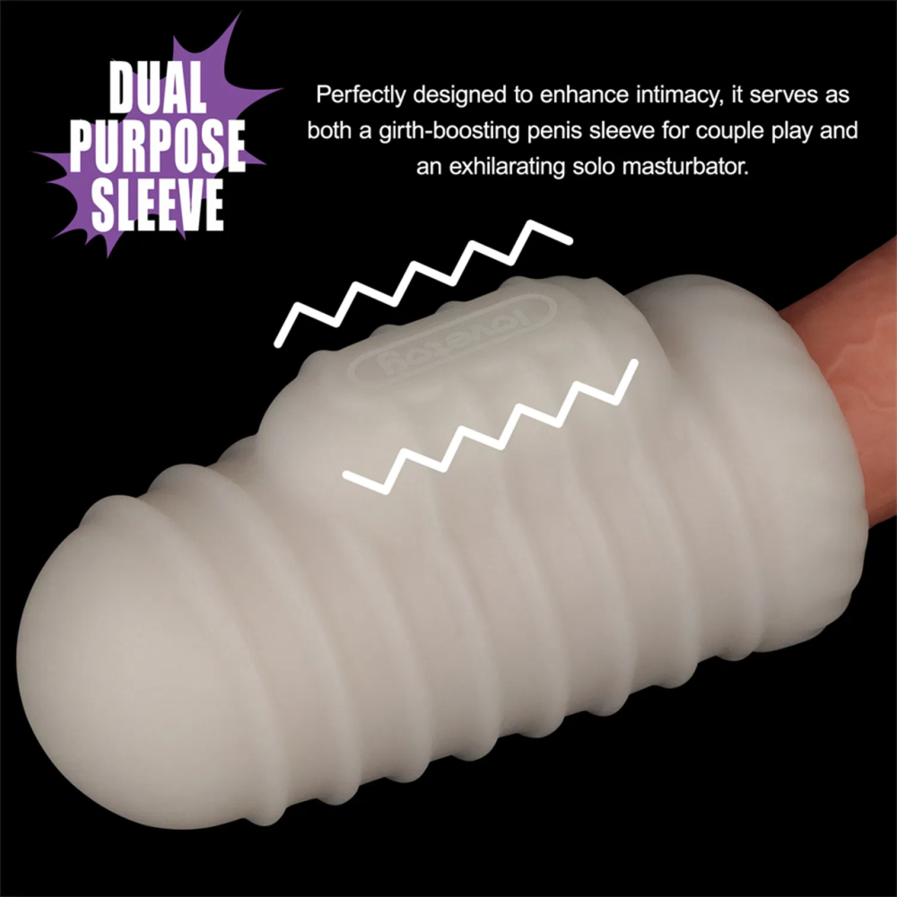 Мастурбатор - Knights Ring Vibrating Dual Purpose Sleeve-Wavy Sex Aura Київ - фото 5