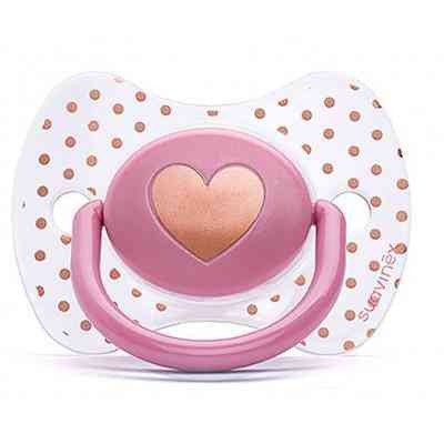 Пустышка Suavinex Волшебные истории 18 мес. 2 шт. золотое сердце (307343) Винница