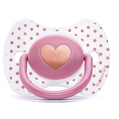 Пустушка Suavinex Чарівні історії 18 міс. 2 шт. золоте сердце (307343) Вінниця - фото 1