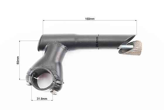 Винос керма MTB 25,4х31,8х60х150мм, чорний HS059 Київ