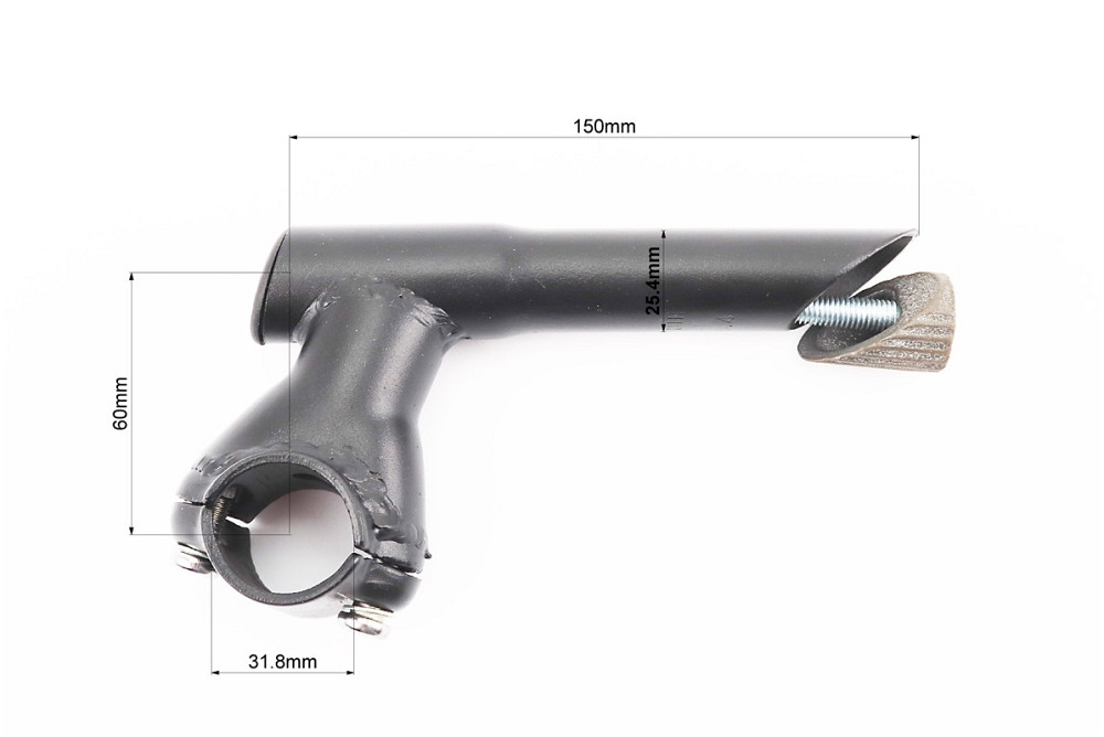 Винос керма MTB 25,4х31,8х60х150мм, чорний HS059 Київ - фото 2