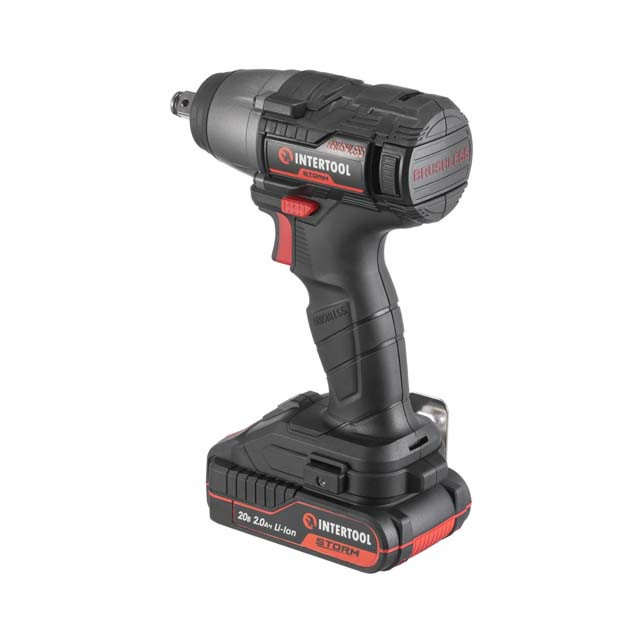 Гайкокрут акумуляторний INTERTOOL WT‑0364, 20 В, 300 Nm, 2500 об/хв, 3000 уд/хв, 1/2", Li-ion, 2,0 Ач, ЗП 2 A - для автосервісу Львів - фото 9