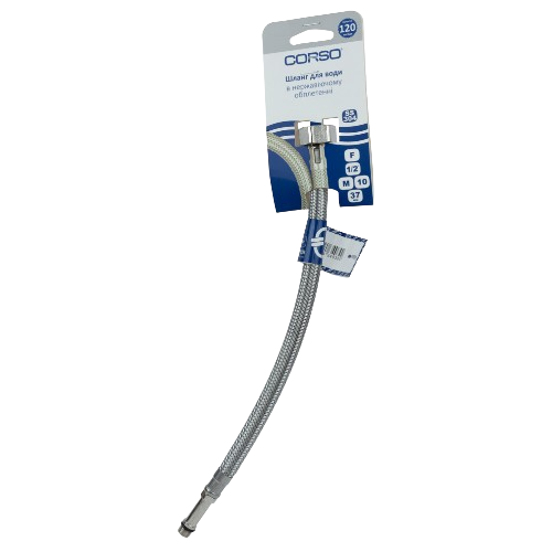 Шланг підводка для води 30см d37мм 1/2"M10 Corso Житомир - фото 5