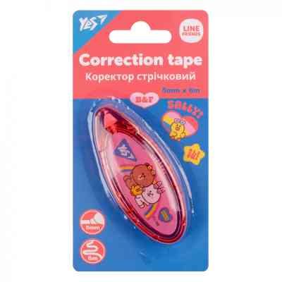 Корректор Yes ленточный Line friends 5мм х 6м (340108) Винница