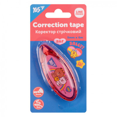 Коректор Yes стрічковий Line friends 5мм х 6м (340108) Вінниця - фото 1